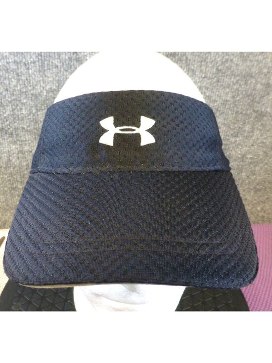 Under Armour Other - Under Armour Black Adjustable Athletic Visor Hat With Logo Lightweight Breathabl